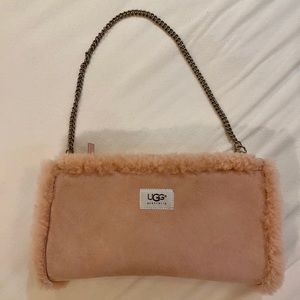 UGG pink hand warmer purse